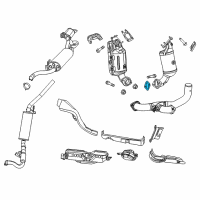 OEM 2018 Jeep Cherokee Gasket-CROSSUNDER Pipe Diagram - 4880235AC