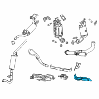 OEM Dodge Shield-Exhaust Diagram - 5109629AA