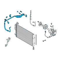 OEM 2017 Kia Soul Suction & Liquid Tube Assembly Diagram - 97775B2310