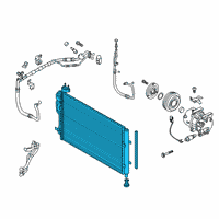 OEM Kia Soul Condenser Assembly-Cooler Diagram - 97606B2500