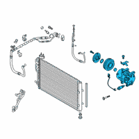 OEM 2018 Kia Soul Reman Compressor Diagram - 97701A5502RU