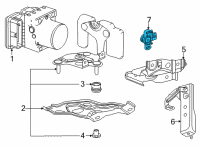 OEM Toyota Mirai Pedal Travel Sensor Diagram - 89510-47030