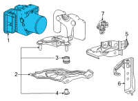 OEM 2021 Toyota Mirai Actuator Assembly Diagram - 44050-62040