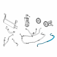 OEM 2010 Ford F-350 Super Duty Lower Pressure Hose Diagram - 7C3Z-3A719-G