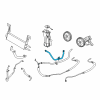 OEM 2009 Ford F-250 Super Duty Return Hose Diagram - 7C3Z-3A713-J