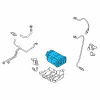 OEM Hyundai Santa Fe CANISTER Assembly Diagram - 31420-B8500