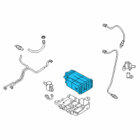 OEM 2016 Kia Sorento Canister Assembly Diagram - 31420B8500