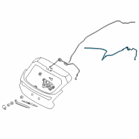 OEM Ford Focus Washer Hose Diagram - CV6Z-17408-A