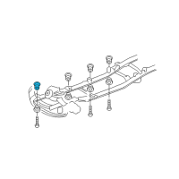 OEM Dodge Ram 1500 ISOLATOR-Body Hold Down Diagram - 52121537AA