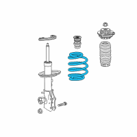 OEM 2020 Cadillac XT5 Coil Spring Diagram - 23107895