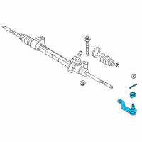 OEM Toyota RAV4 Outer Tie Rod Diagram - 45046-09650