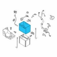 OEM Infiniti Cover-Battery Diagram - 24431-6JR0A