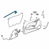 OEM 2017 Buick Cascada Belt Weatherstrip Diagram - 13464817