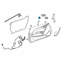 OEM 2016 Buick Cascada Mirror Switch Diagram - 13271827