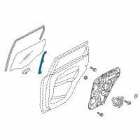 OEM 2019 Kia Soul EV Channel & Run Assembly-DELT Diagram - 83550B2000