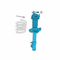 OEM Acura MDX Shock Absorber Assembly, Right Front Diagram - 51610-TRX-A03