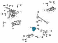 OEM 2021 Chevrolet Trailblazer Transmission Mount Bracket Diagram - 42481300