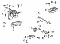 OEM GMC Acadia Upper Brace Bolt Diagram - 11611268