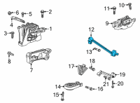 OEM 2021 Chevrolet Trailblazer Upper Brace Diagram - 12704668