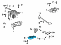 OEM 2021 Chevrolet Trailblazer Strut Support Diagram - 42602538