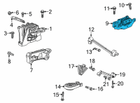 OEM 2022 Chevrolet Trailblazer Mount Diagram - 60003621