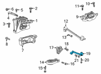 OEM Buick Encore GX Side Brace Diagram - 12703798