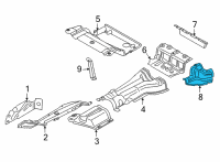 OEM 2022 BMW M440i HEAT INSULATION, REAR SILENC Diagram - 51-48-8-070-514