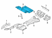 OEM 2022 BMW M4 HEAT INSULATOR FLOOR PANEL T Diagram - 51-48-8-070-511