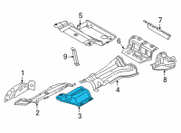 OEM BMW M4 TUNNEL HEAT INSULATOR Diagram - 51-48-8-070-509