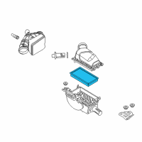 OEM Ford Taurus X Filter Element Diagram - 7T4Z-9601-A