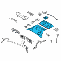 OEM 2018 Nissan 370Z Floor Re Front Diagram - G4512-1EAMA