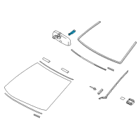 OEM 2014 Lexus IS250 Cover, Rain Sensor Diagram - 89943-53010