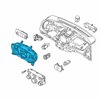 OEM 2010 Kia Forte Koup Cluster Assembly-Instrument Diagram - 940111M051