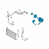 OEM 2019 Hyundai Veloster Compressor Assembly Diagram - 97701-J3090