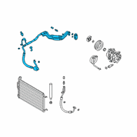 OEM 2021 Hyundai Veloster Tube Assembly-Suction & Liquid Diagram - 97775-J3090