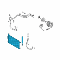 OEM Hyundai Veloster Condenser Assembly-Cooler Diagram - 97606-J3190