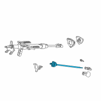 OEM 2002 Honda S2000 Shaft, Steering Diagram - 53319-S2A-A02