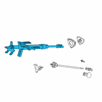 OEM 2000 Honda S2000 Column Assembly, Steering Diagram - 53200-S2A-013