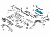 OEM 2021 Toyota Mirai Rear Floor Pan Diagram - 58311-62010