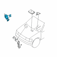 OEM 1999 Nissan Pathfinder Anti Skid Actuator Assembly Diagram - 47600-1W300