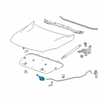 OEM 2013 Chevrolet Malibu Latch Diagram - 23479830