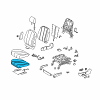 OEM Toyota Sienna Seat Cushion Pad Diagram - 71512-08040
