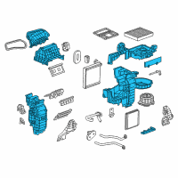 OEM Chevrolet Spark Evaporator Case Diagram - 94524447