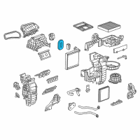 OEM Chevrolet Spark Evaporator Core Seal Diagram - 95193259