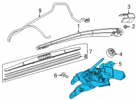 OEM 2020 Toyota Yaris Wiper Motor Diagram - 85130-WB001