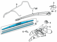 OEM 2020 Toyota Yaris Wiper Blade Diagram - 85212-WB003