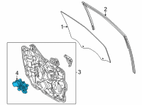 OEM Ford Maverick MOTOR ASY - WINDOW OPERATING Diagram - M1PZ-9923395-A