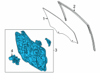 OEM 2022 Ford Bronco Sport REGULATOR - WINDOW - LESS MOTO Diagram - M1PZ-7823208-A