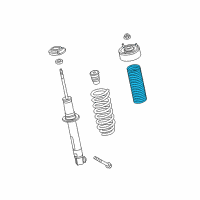 OEM 2016 Cadillac CT6 Boot-Rear Shock Absorber Diagram - 23350545