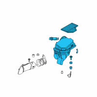 OEM 2010 BMW M6 Intake Silencer Right Diagram - 13-71-7-853-883